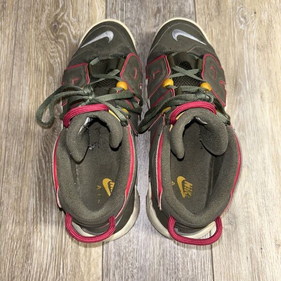 Nike Air More Uptempo Green Cargo Khaki DH0622-300 Mens US Size 11.5 - Picture 8 of 11